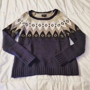 Knit cable isle sweater